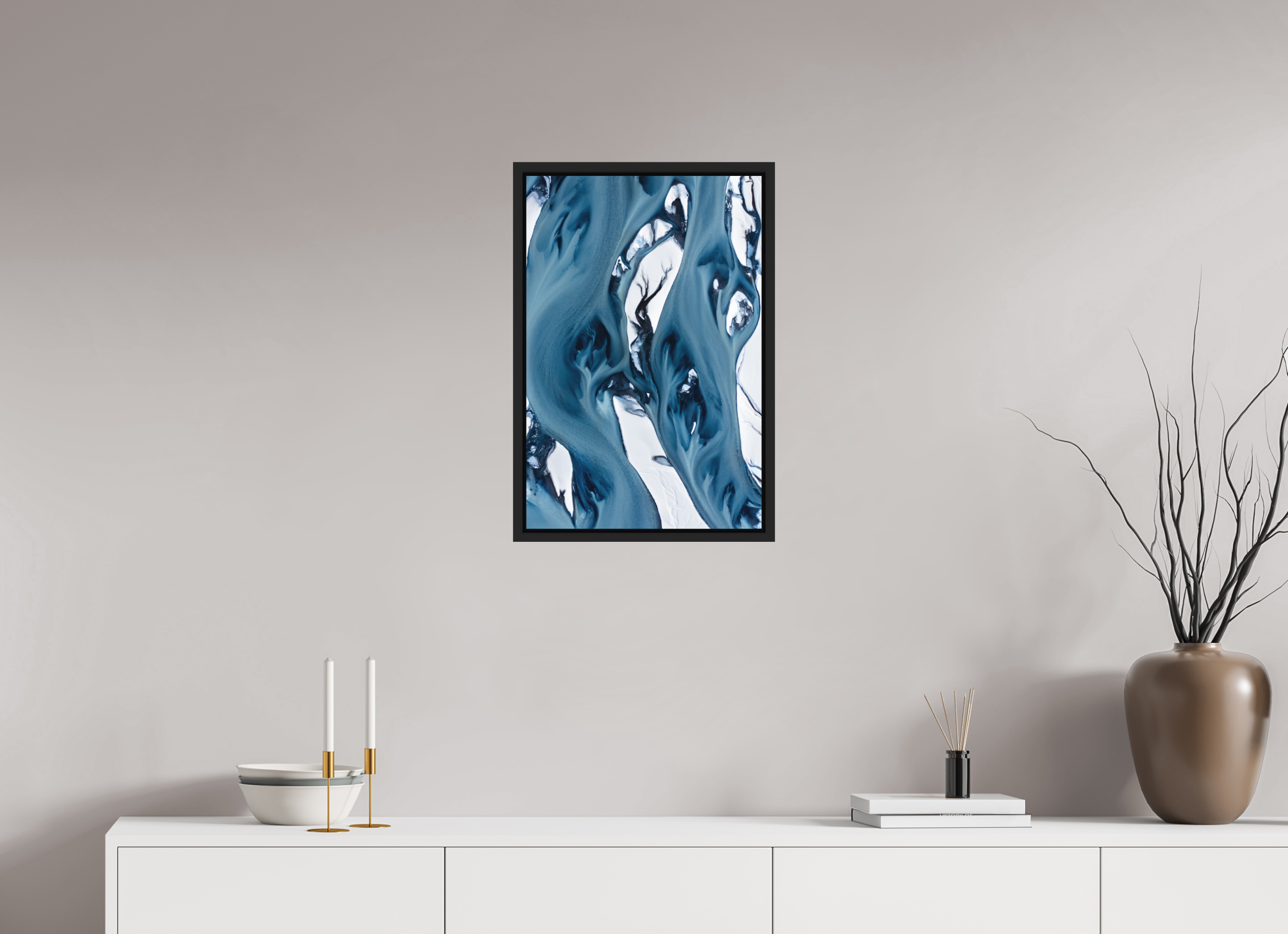 40 x 60 cm, Cadre en bois noir mat 15mm Daydream