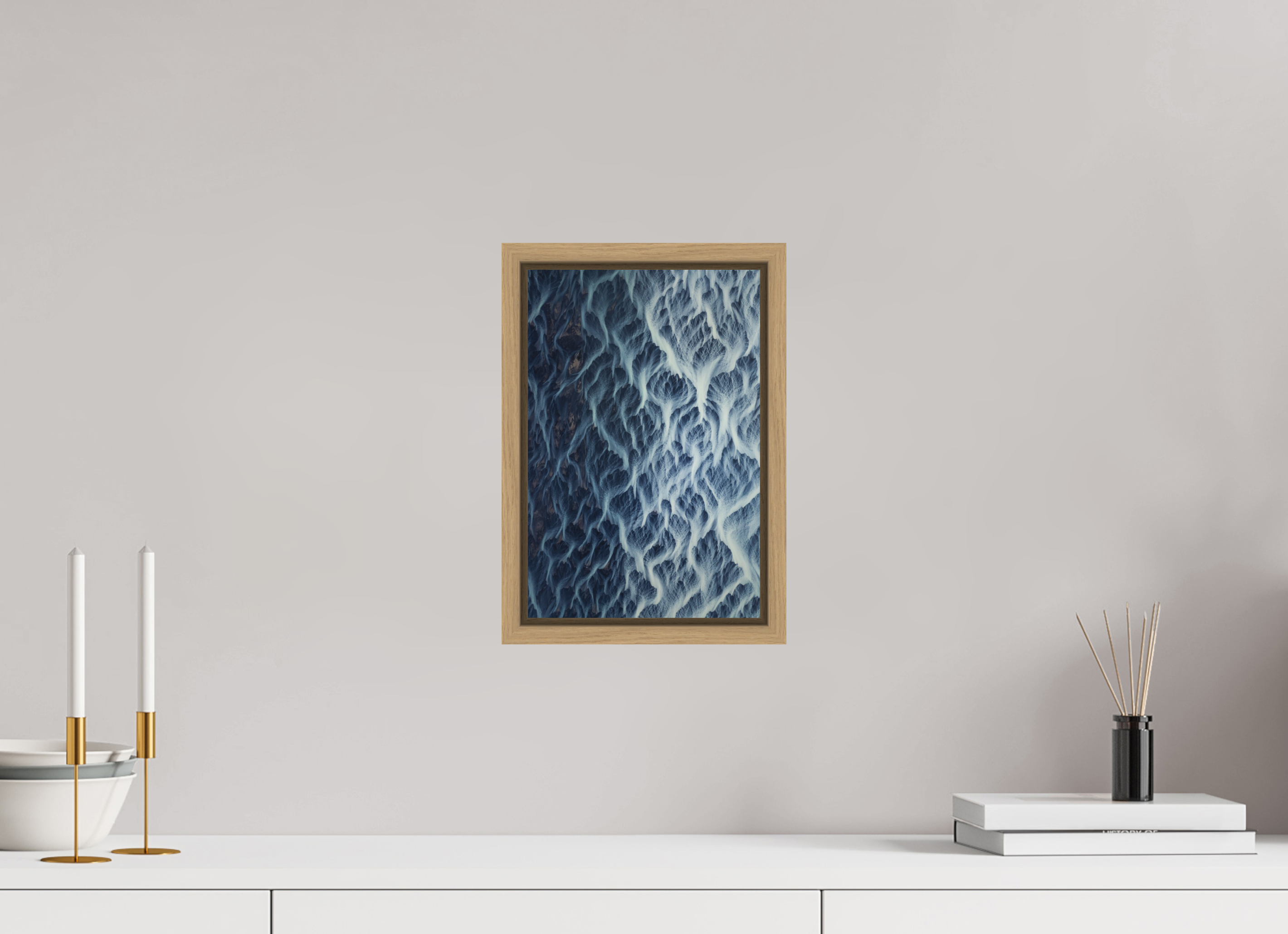 20 x 30 cm, Cadre Chêne naturel 15mm Lines