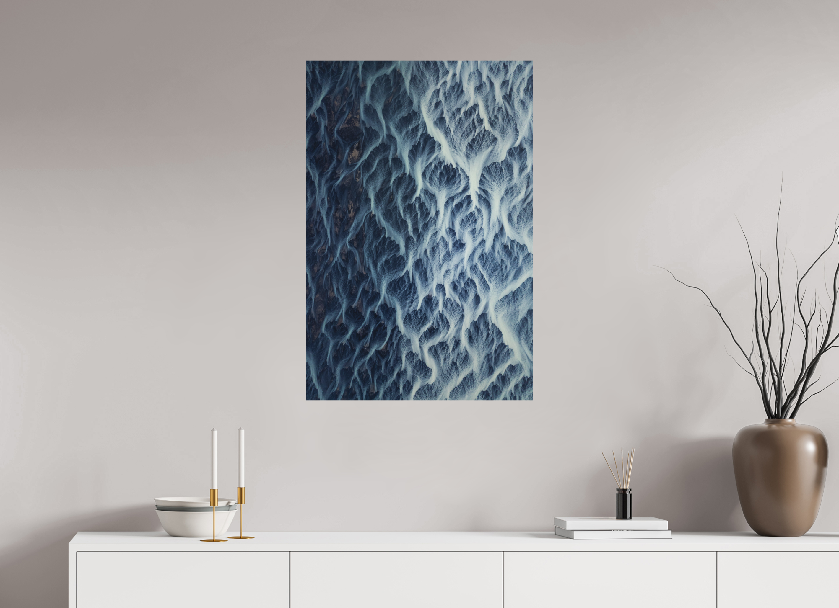 60 x 90 cm, Papier Canson Infinity Rag sans cadre Lines