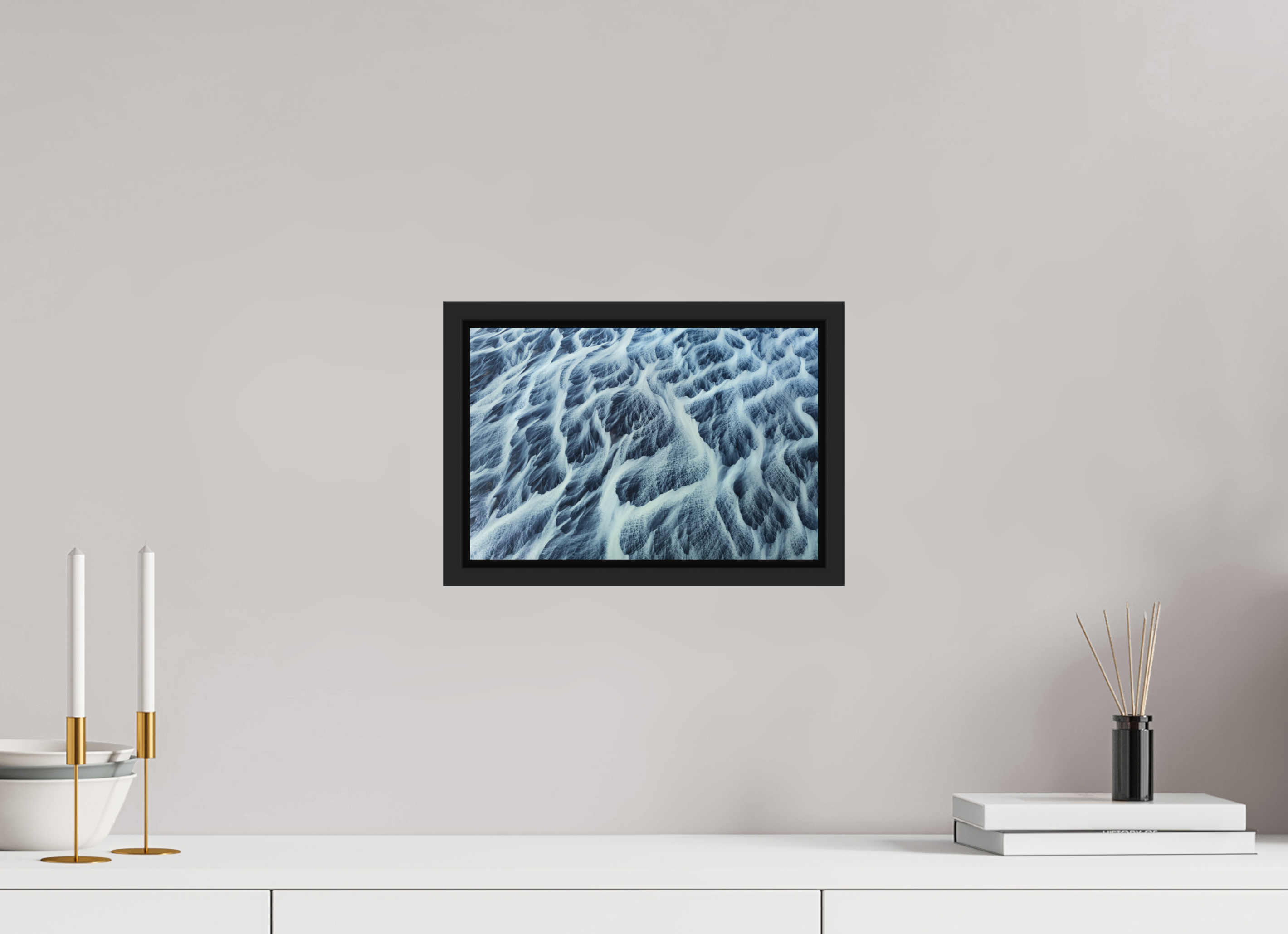 30 x 20 cm, Cadre en bois noir mat 15mm Space