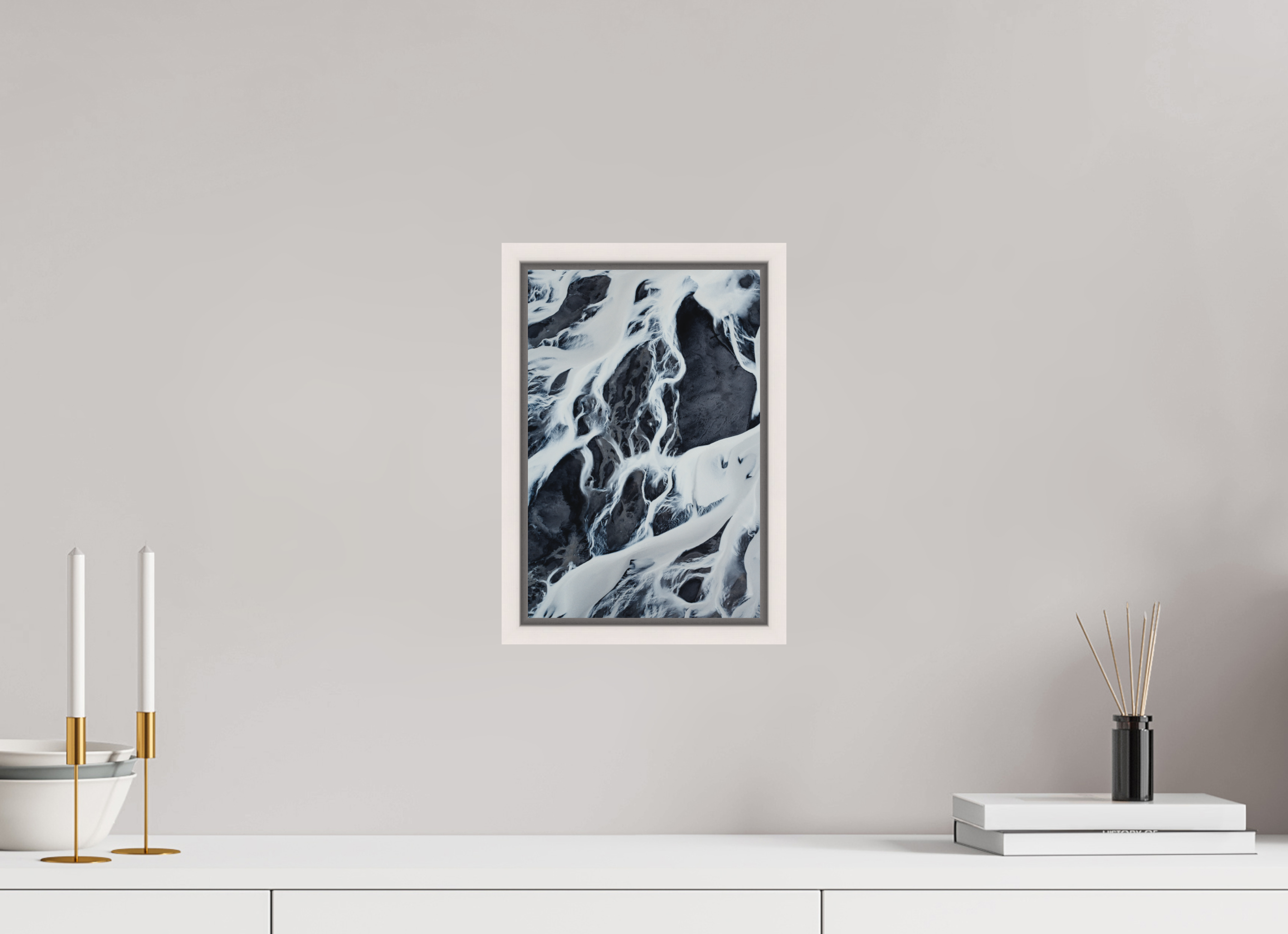 20 x 30 cm, Cadre érable blanc 15mm Multitudes