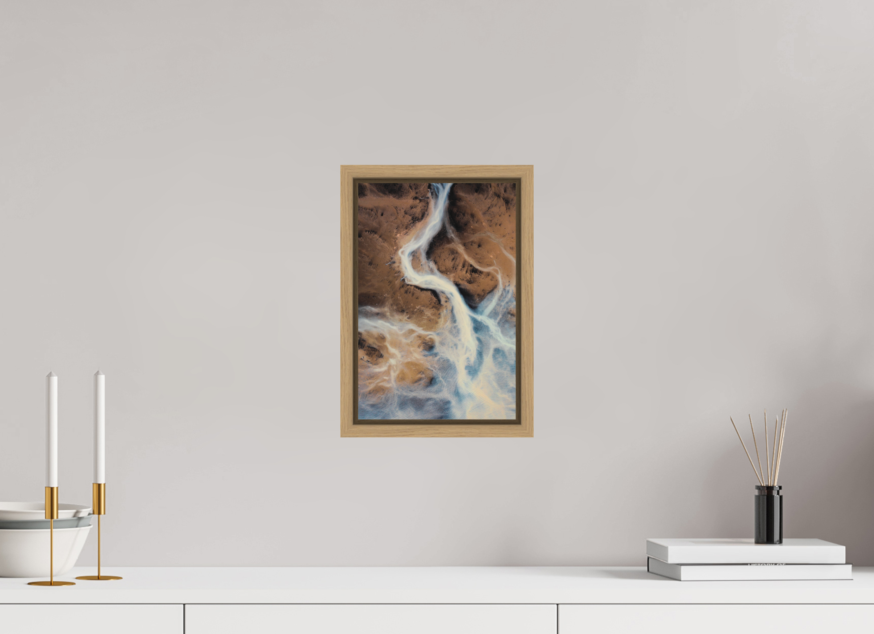 20 x 30 cm, Cadre Chêne naturel 15mm Voyager