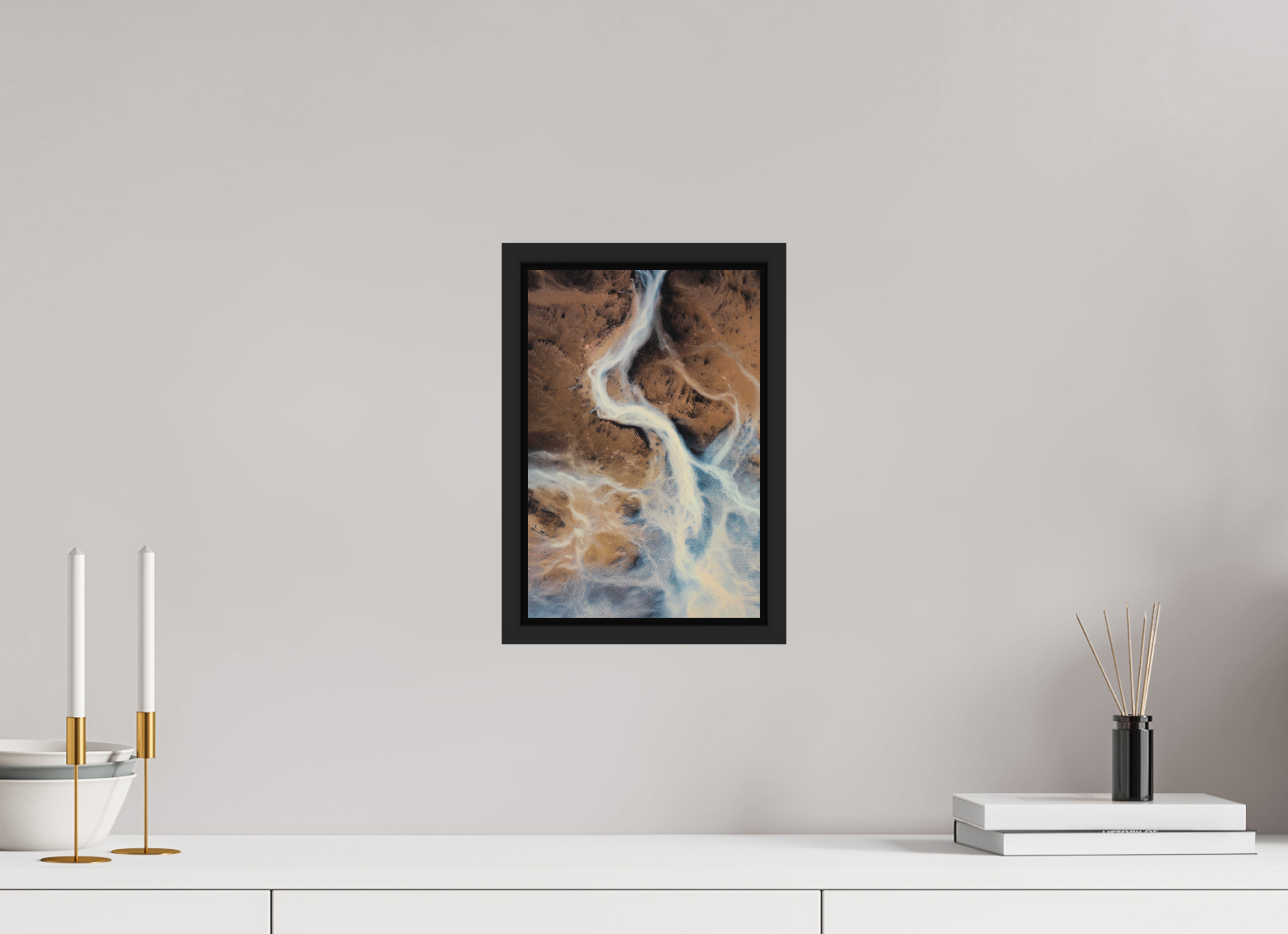 20 x 30 cm, Cadre en bois noir mat 15mm Voyager