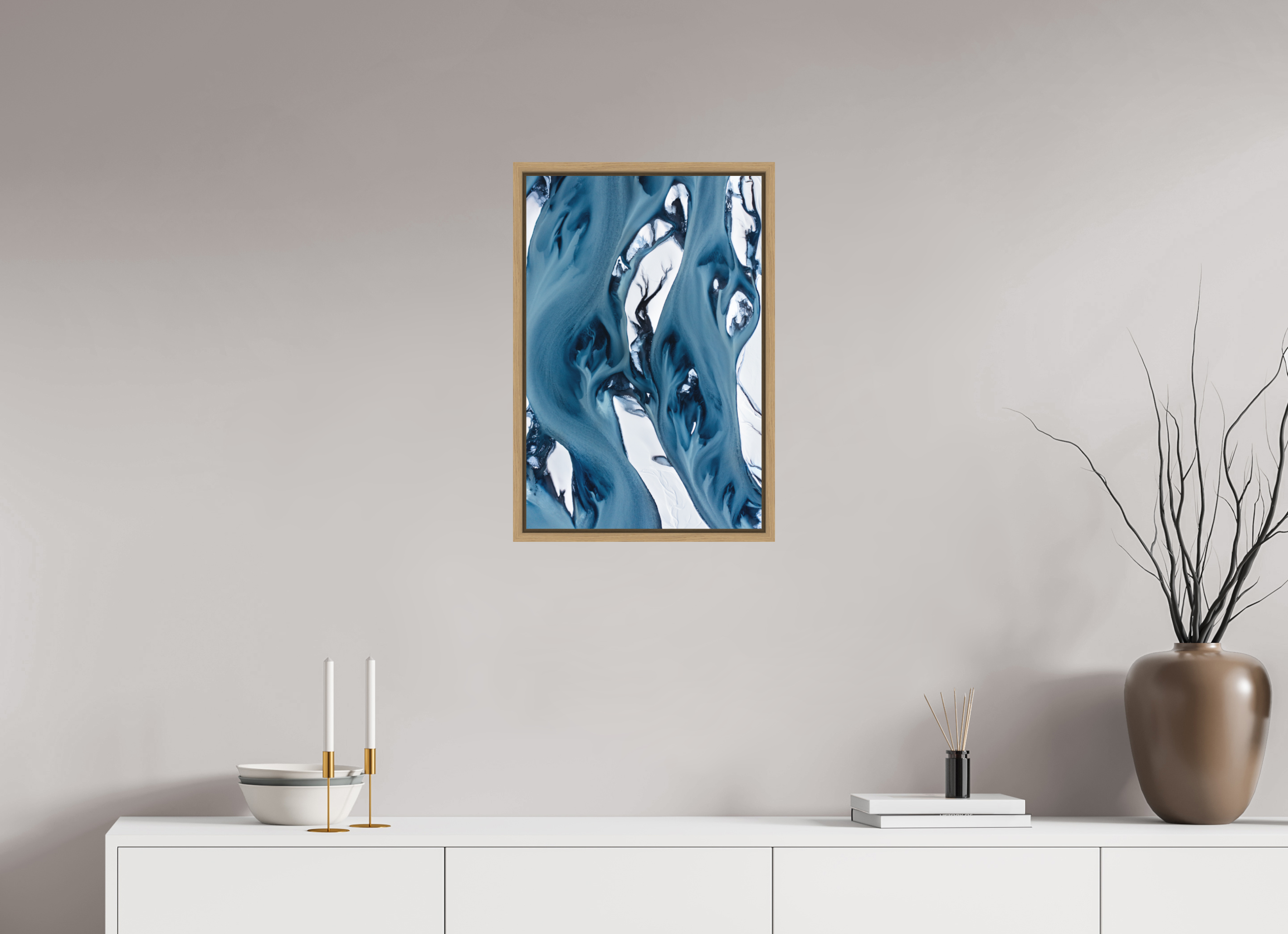 40 x 60 cm, Cadre Chêne naturel 15mm Daydream